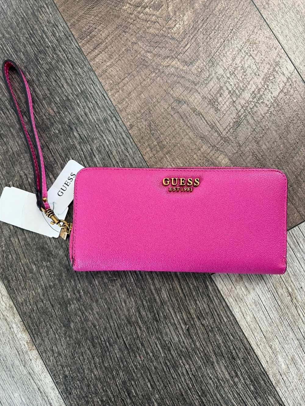 Pink Guess wallet purse